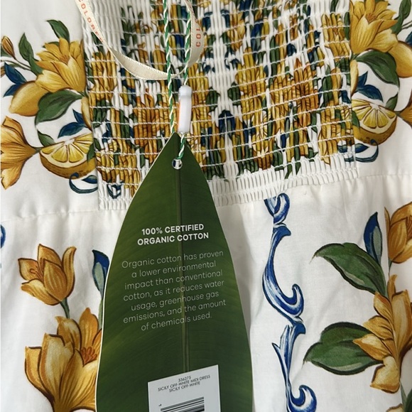 FARM Rio White and Yellow Floral Midi Dress - Picture 5 of 7